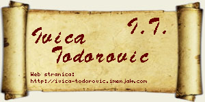 Ivica Todorović vizit kartica